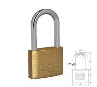 Candado Laton Arco Largo 30 mm.