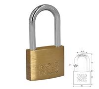 Candado Laton Arco Largo 50 mm.