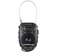 Lifeventure Candado de Cable para Equipaje con Grillete de Cable de Acero Retráctil de 90 cm, Combinación de Código de 4 Dígitos para Maletas, Bicicletas, Esquís, Snowboard, Cochecitos y Cochecitos