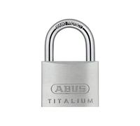 Abus 64ti/50 Titalium Candado Ligero De Aluminio Con Cilindro De 5 Pines Y 2 Llaves, Grillete Nano Protect, Nivel De Seguridad 6