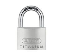 ABUS Candado de Titalium 64TI/60 - candado para sótanos con cuerpo de aluminio especial - arco de acero endurecido - nivel de seguridad ABUS 6