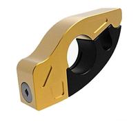 Candado Moto Cadena Bloqueo de Alarma para Motocicleta, Advertencia de Disco de Bicicleta, Manillar de Seguridad, Mango de Freno, imitación de Robo, antirrobo candado para Manillar(UM-A2-Golden)