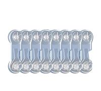 Candado Nevera,Cerradura Nevera Protección del gabinete contra cerraduras de seguridad Puerta segura Refrigerador Herramientas Cajón(8short transparent)