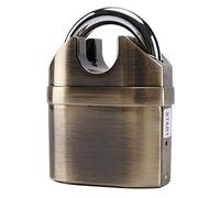 Candado， Padlock with 5 Keys,Waterproof and Rust-Proof Alarm Lock,Used for Mountain Bike and Motorcycle Warehouse Door,65x92mm/2.6in,4 Styles(Style4)