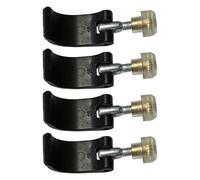 Candado para bastón de senderismo, metal ABS, 5,6 x 1,7 x 1,3 cm, repuesto para bastón de senderismo con tornillos de tuerca, clip de hebilla, cierre externo para estabilidad, montañismo, senderismo