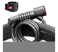 Candado para Bicicleta | Candado Combinado Recargable Antirrobo con Luz Trasera - Accesorios de Motocicleta de Liberación Rápida Resistente a la Oxidación para Uso Urbano