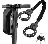 Candado para bicicleta, candado para scooter eléctrico de 8 mm, con llave y estuche de transporte de 3L, candado de seguridad de 93 cm, adecuado para scooters eléctricos/bicicletas/motos eléctricas