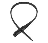 Candado para Bicicleta de Montaña Antirrobo, Nylon Metal Negro | Cierre sin Llave Rápido, para Manillares Grandes, Mochilas, Ciclismo Exterior, Gimnasio