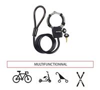 Candado esposas patinete Masterlock Street Cuff 1 metro negro Talla única