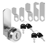 Candado para buzón, viene con 4 llaves y 5 placas de bloqueo diferentes, cerradura de buzón de 16 mm, cerradura para buzón de cubo, puertas de armario