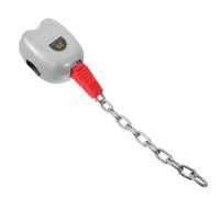 Candado para Carrito de Compra con Ficha Quarter de Aleación de Zinc | Mecanismo Totalmente Mecánico, sin Cableado, Instalación de Retrofit Fácil, Cadena Incluida, Plata