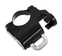 Candado para Casco de Moto Gancho Doble, Antirrobo, Negro | Aleación de Aluminio y Plástico, Fijación Fuerte, para Manillar y Casco, Uso en Scooter Eléctrico