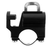 Candado para Casco de Motocicleta Antirrobo Gancho Doble Negro | Fijación Segura, Aleación de Aluminio y Plástico, para Manillar y Patinete Eléctrico, Accesorio Incluido