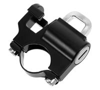 Candado para Casco de Motocicleta Fijo Gancho y Llave Negra | Aleación de Aluminio y Plástico, Doble Función Antirrobo, para Manillar, Motos y Otros Vehículos