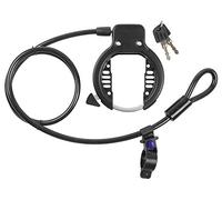 M-Wave Candado para Cuadro Ringloop Cable, Adultos Unisex, Negro