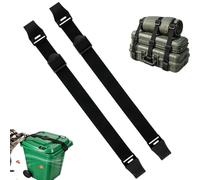Candado para cubos de basura, inoxidable | Cinturón de seguridad para contenedores de basura contra el lavado para patio, terraza, jardín, garaje, entrada, patio, calle