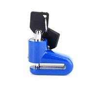 Candado para frenos de bicicleta, candado de metal para bicicleta, frenos de disco, candados antirrobo para bicicleta, alarma de motocicleta, candado de freno de disco con marco (Blue)