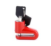 Candado para frenos de bicicleta, candado de metal para bicicleta, frenos de disco, candados antirrobo para bicicleta, alarma de motocicleta, candado de freno de disco con marco (Red)