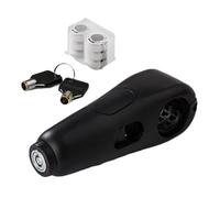 Candado para manillar de bicicleta - Candado antirrobo para moto, candado para manillar de carga pesada | Bloqueo del manillar con alarma para estacionamiento seguro, bloqueo de freno para áreas