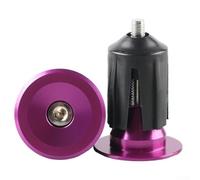 Candado para manillar de bicicleta hecho de aleación de aluminio, se adapta a manillares de 22 24 mm, ligero y cómodo, 2 piezas (morado)