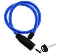 Candado para patinete electrico cable de Acero resistente 60 cm cierre avanzado con llave para una Seguridad Inigualable Confiable Robusto Practico (Azul)