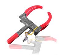 Candado para ruedas, Candado for neumáticos de remolque alta resistencia con 9 agujeros, cuña rueda ajustable y 3 llaves, garra seguridad antirrobo for coche