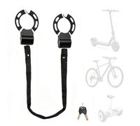 Candado Patinete Eléctrico Candado Esposas Antirrobo Alta Seguridad con 2 Llaves, Cadena Bicicleta con Funda Protectora para Patinete Scooter Bicicleta Moto