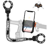 Candado Patinete Electrico, Scooter Electrico Antirrobo Bloqueo con Soporte Movil, Seguridad Para Bici, Alta Seguridad Antirrobo Cadena, Candado Esposas para Bicicleta, Moto, Scoote