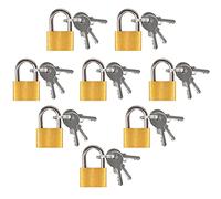 Candado pequeño para equipaje, 8 piezas Mini Candado de equipaje Es la elección ideal para Maletas/Bolsos/Armarios/Agendas, Candado de equipaje Utiliza latón duradero y Mini candado llave está