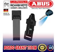 Candado Plegable Abus Bordo Granit X-Plus 6500/110 SH Negro Ciclomotor