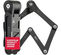 Candado plegable compacto para bicicleta FoldyLock, galardonado y patentado, ligero, de alta seguridad, resistente, antirrobo, con llave y funda para bicicletas o scooter, 85 cm
