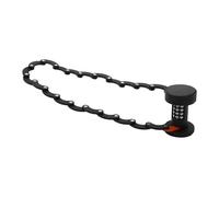 Candado plegable de combinación para bicicleta de 4 dígitos, cerradura de combinación con llave, de aleación de zinc y acero, resistente a las sierras de corte para bicicleta y motocicleta, 85 cm