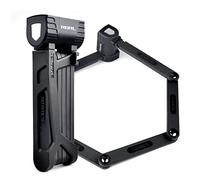 Candado plegable para bicicleta fácil de usar, 900 mm, dos métodos de montaje. Funda de transporte incluida