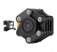 Candado plegable para bicicleta, sin llave, código de combinación de aleación de acero, seguridad para bicicletas de montaña y carretera, antirrobo, compacto, 76 x 66 mm, color negro
