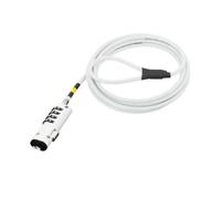 Candado portátil Mobilis 001330 Código Acero 1,8m Blanco