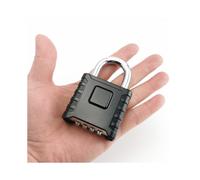 Candado resistente a la intemperie de 4 dígitos, cerradura de combinación de 53 mm con grillete de acero 304 de 8 mm para garaje y hoga