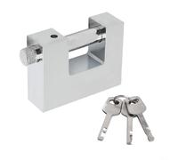 Candado resistente en forma de D antirrobo de aleación de zinc, resistente a la intemperie, seguridad para cobertizo, garaje, contenedor de almacenamiento, cadena de motocicleta (60 mm)