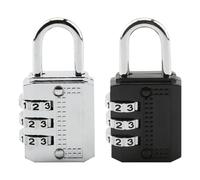 Candado Taquilla, 2 Piezas una Pieza Gruesa Candado Combinacion Aleación de Zinc Candados Fuerte y Seguro Candado Numerico para Dormitorios Gimnasios Maletas