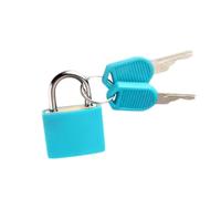 Candado Taquilla Candado for maleta pequeña de 23 mm, de acero resistente, con 2 llaves(Sky blue)
