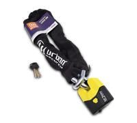URBAN U8K100 Candado Moto Cadena Antirrobo, Homologación SRA Alta Seguridad, Acero Endurecido ø15, Doble Cierre, Cerradura Anti-Ganzua Anti-Taladro, 100cm para Anclaje Garaje Moto Bicicleta Eléctrica