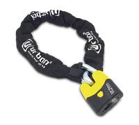 URBAN U8K120 Candado Moto Cadena Antirrobo, Homologación SRA Alta Seguridad, Acero Endurecido ø15, Doble Cierre, Cerradura Anti-Ganzua Anti-Taladro, 120cm para Anclaje Garaje Moto Bicicleta Eléctrica