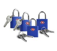 Candados Aprobados por la TSA para Equipaje UP Security, Paquete de 4, Candados TSA para Equipaje, Accesorios de Viaje, Candado Mini con Llave para Uso Exterior a Prueba de Clima