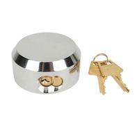 Candados con grillete oculto, cerradura de disco para puerta de remolque resistente a palancas de alta seguridad con 2 llaves para contenedores de almacenes