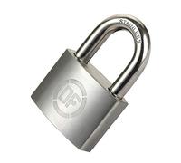 Candados de acero inoxidable con arco largo, Candado de acero con 3 llaves, varios tamaños for cerradura de puerta de gimnasio, garaje y almacén(40x65mm)