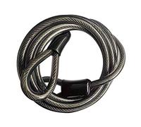 Candados de cadena, candados de cable de bicicleta, cables de seguridad, extremos sellados de alambre de acero trenzado de vinilo con bucles, para bicicletas, motocicletas, barcos, escaleras, puertas