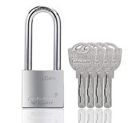 Candados de grillete de 40 mm de largo para uso en exteriores, resistente a todo tipo de clima, cerradura de aleación de acero resistente con 4 llaves
