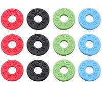 Candados para correa de guitarra,12PCS Bloques de correa de guitarra de goma Protector de guitarra Diferentes colores Candados de correa de guitarra de goma de silicona antideslizante