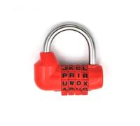 Candados para maletas, Combinación de viaje SecurityCode Lock diario contraseña HighGrade Digital candado Multicolor(Rosso)