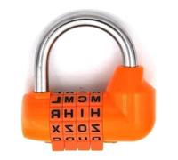 Candados para maletas, Combinación de viaje SecurityCode Lock diario contraseña HighGrade Digital candado Multicolor(Oranje)
