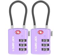 Candados Sure Lock compatibles con TSA para equipaje de viaje, con indicador de inspecci n, diales de f cil lectura, aprobados por TSA con aleaci